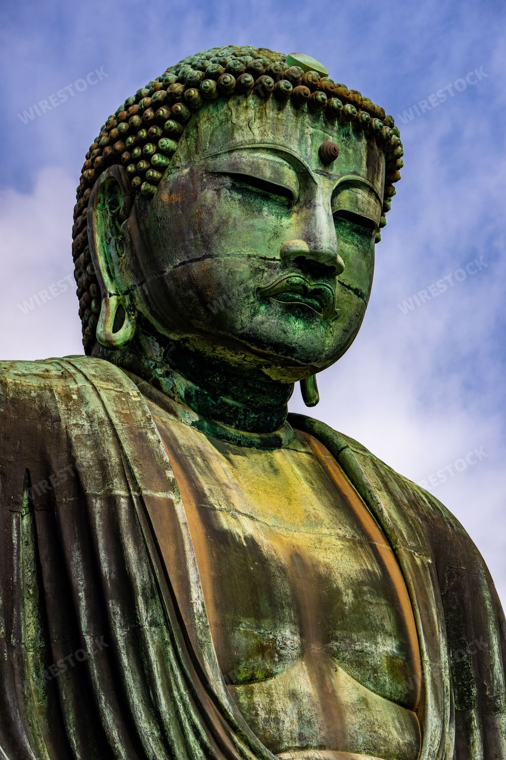 The Great Buddha of Kamakura bronze statue in Kotokuin Temple, Japan.