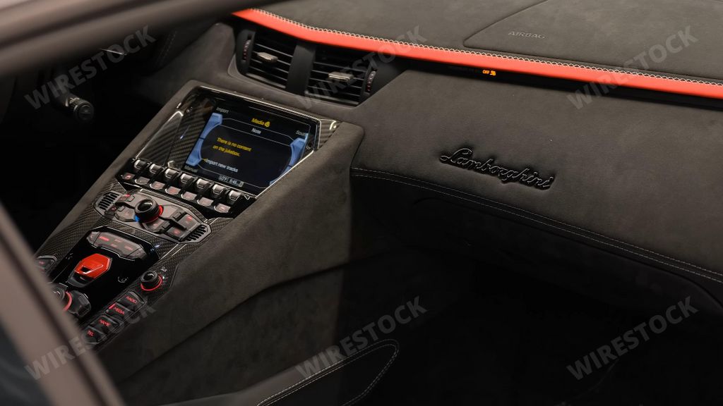 The Lamborghini Aventador Ultimae. Luxurious, Comfortable and Modern Car Interior