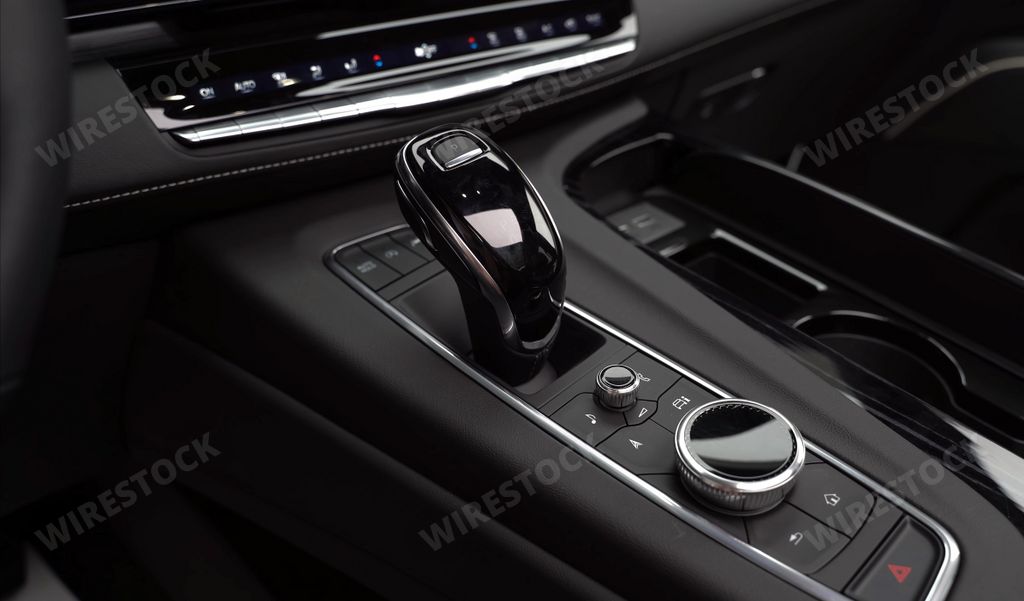 Luxurious, Comfortable And Modern Car Interior. Ideal Concept For Power, Performance, Automobile And Technology