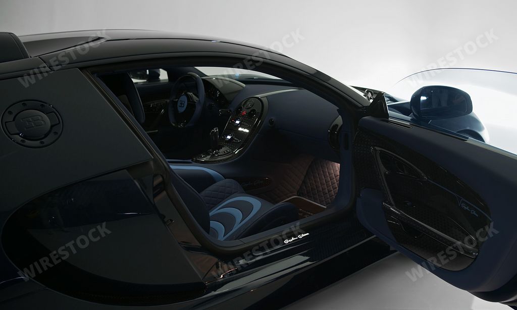 The interior of a Bugatti Veyron