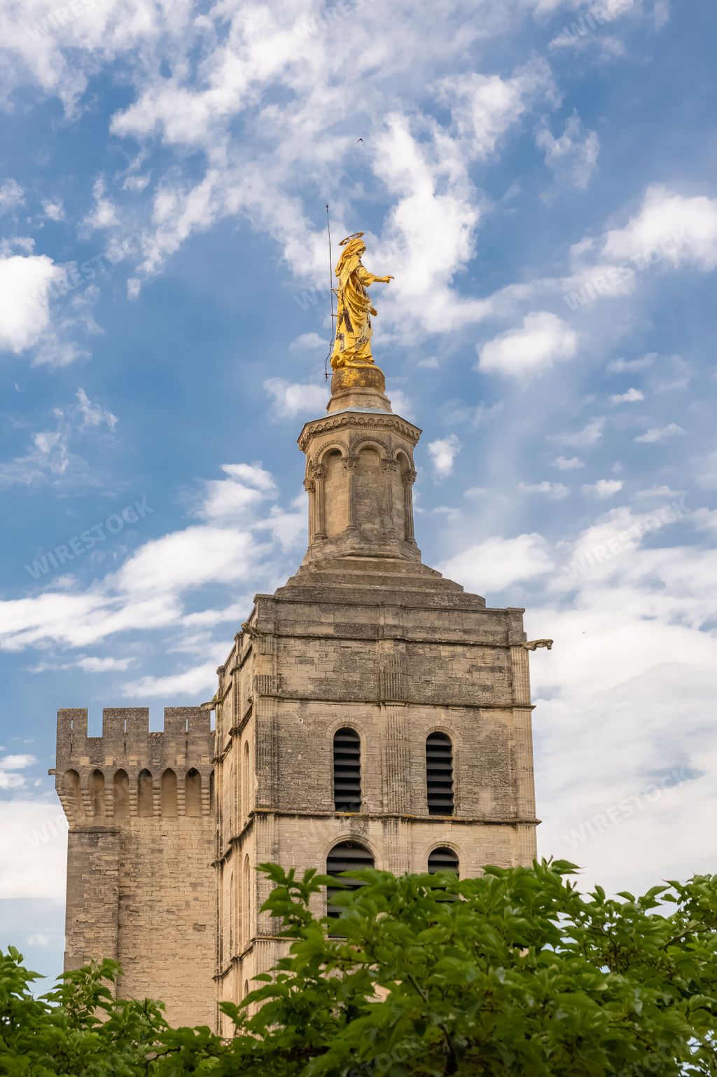 Avignon, the palais des papes, beautiful monument in the south of France
