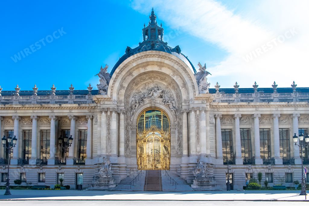 Paris, the Grand Palais, beautiful building in a chic area of the French capital
