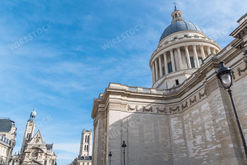 Paris, the Pantheon, in the Quartier latin, beautiful monument
