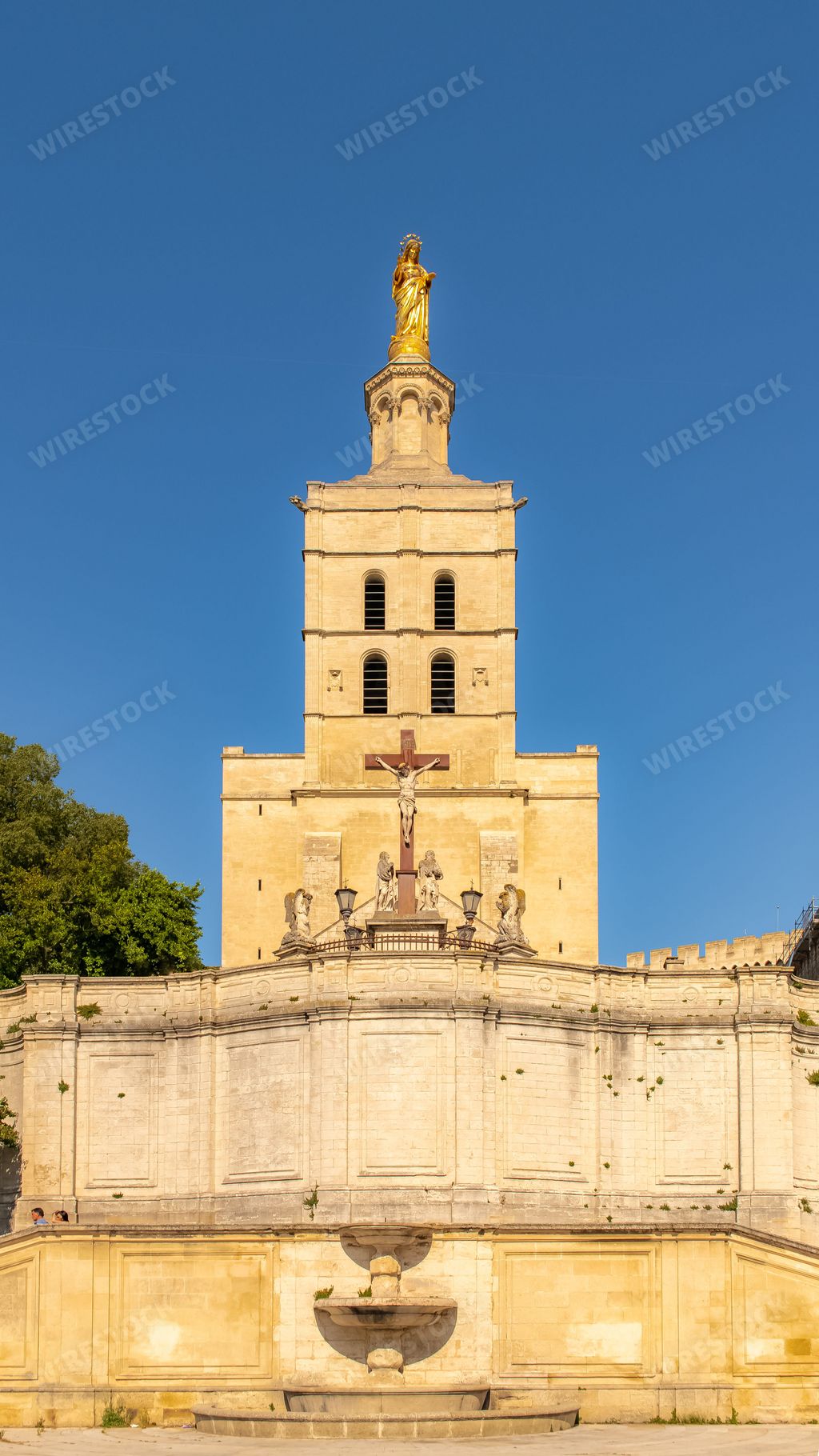 Avignon, the palais des papes, beautiful monument in the south of France
