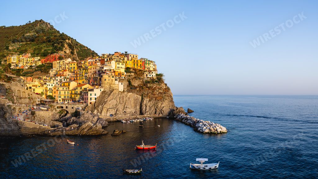 A beautiful view of a ''Parco Nazionale delle Cinque Terre'' in Vernazza, Italy