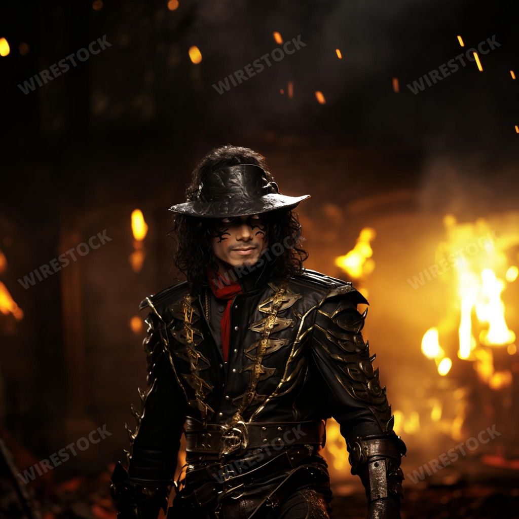 An AI generated illustration of A young adult male wearing a hat is dressed up in an outfit