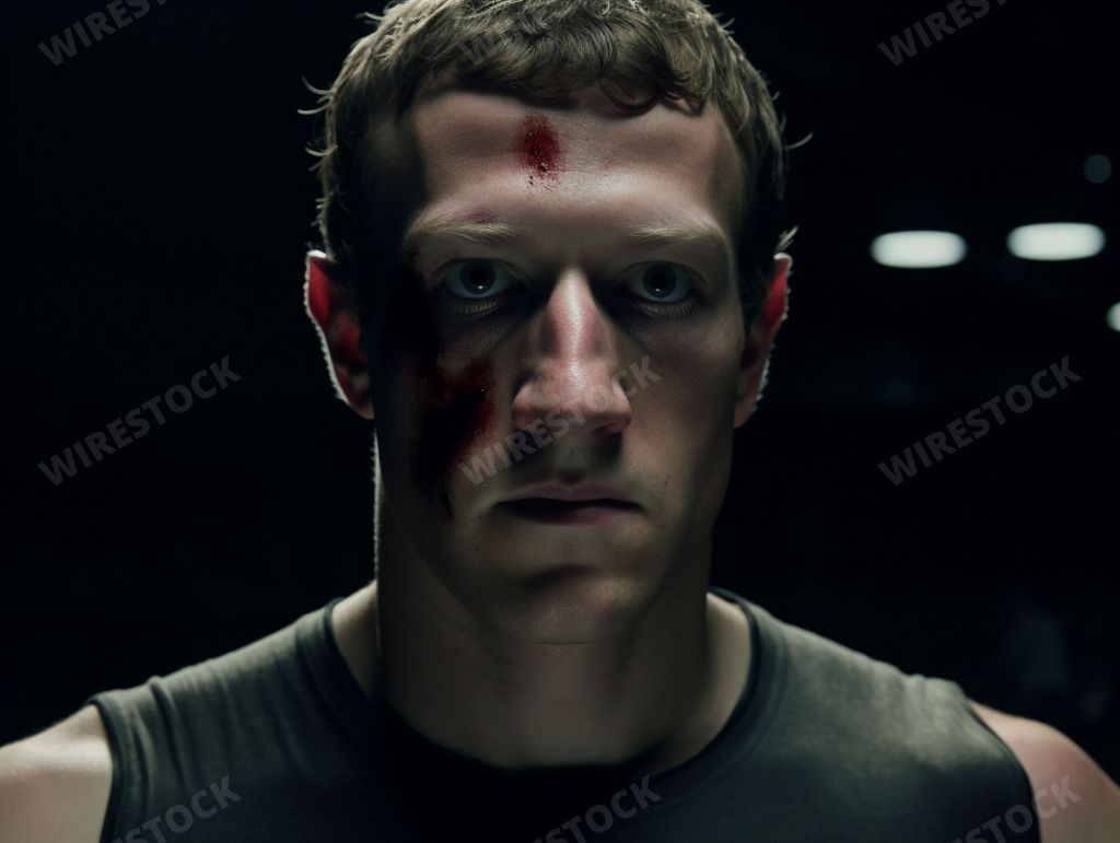 An AI generated illustration of This stock photo features a still image of the new Mark Zuckerberg