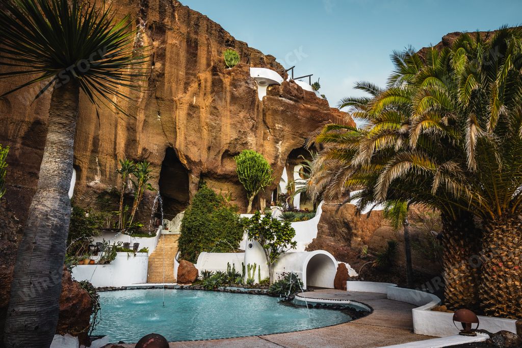 Lagomar museum built by Cesar Manrique in Nazaret, Lanzarote