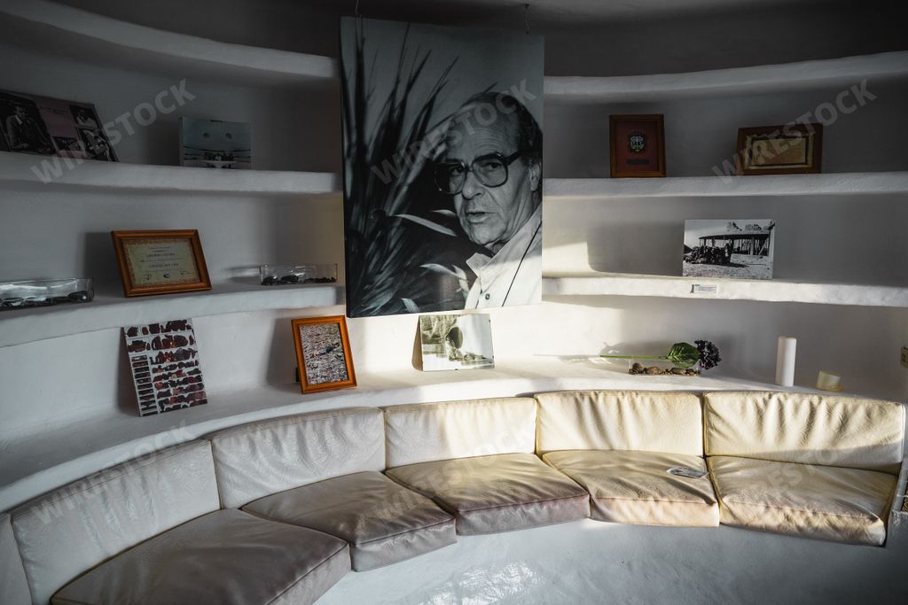 Interior of Lagomar museum built by Cesar Manrique in Nazaret, Lanzarote