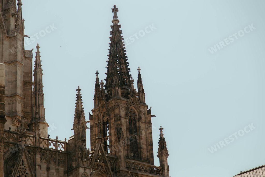 The Cathedral of Santa Eulalia in Barcelona, Spain
