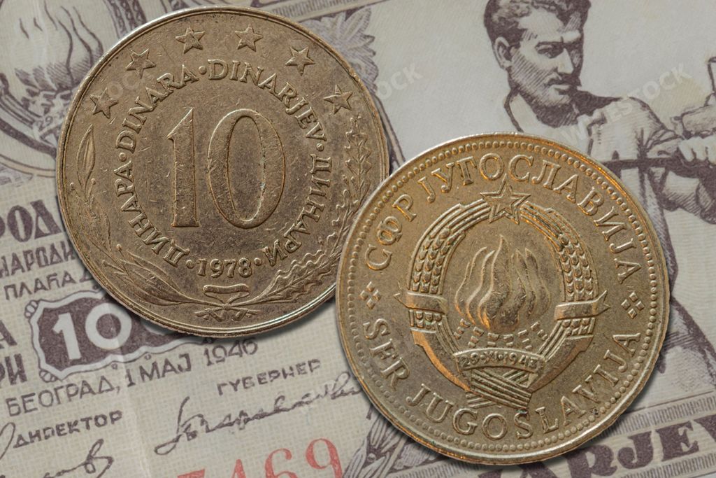 The coins of the Old Socialist Federative Republic of Yugoslavia