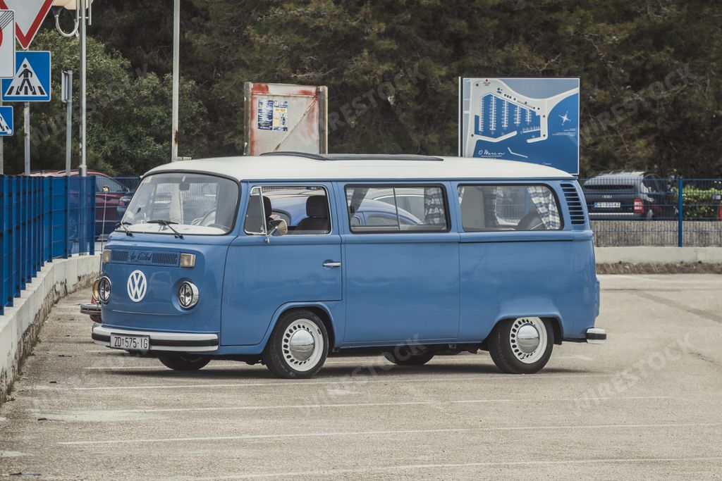 Volkswagen T2, type 2 transporter, vintage van from 1960's, vw bus