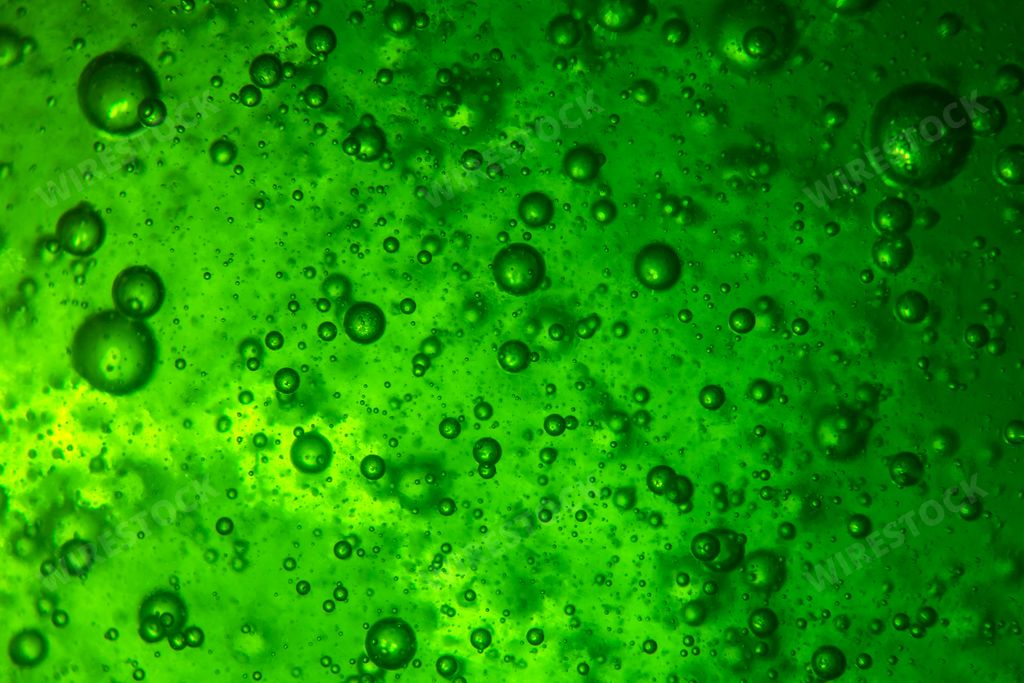 A background of a lot of air bubbles in a green liquid - great for a cool background or wallpaper