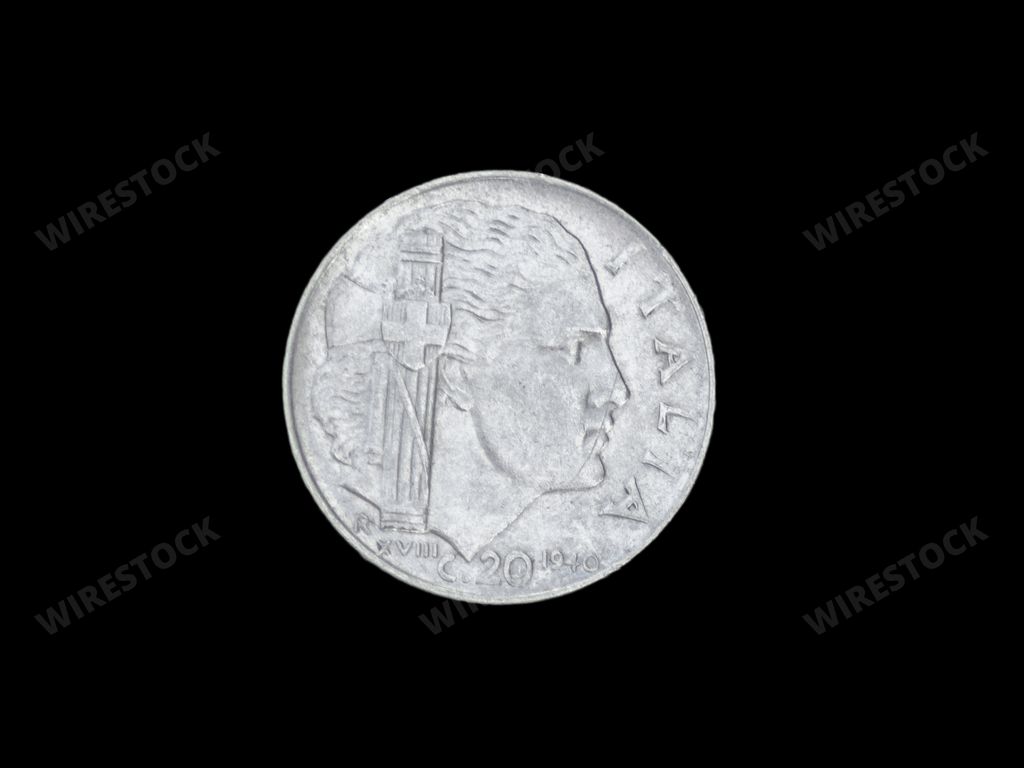 The Vintage fascist Italy coin from 1940