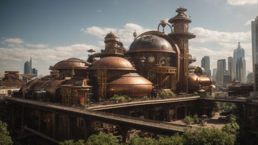 BySilent | The Alien Metropolis - AI generated illustration.