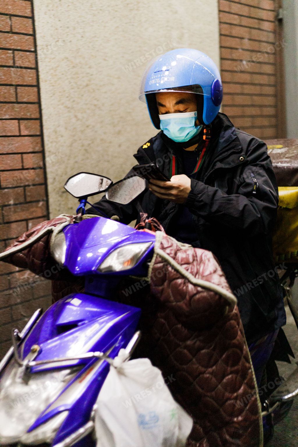 A beautiful shot of people of Shanghai in the streets