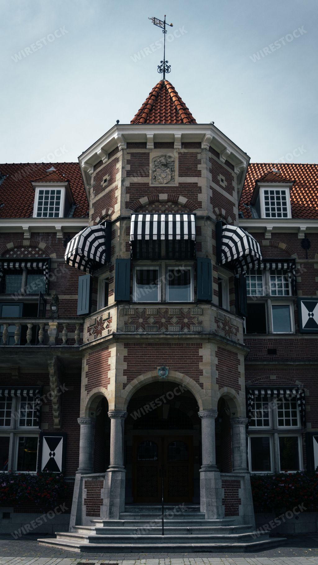 The staircase and doorway of Zeist city hall